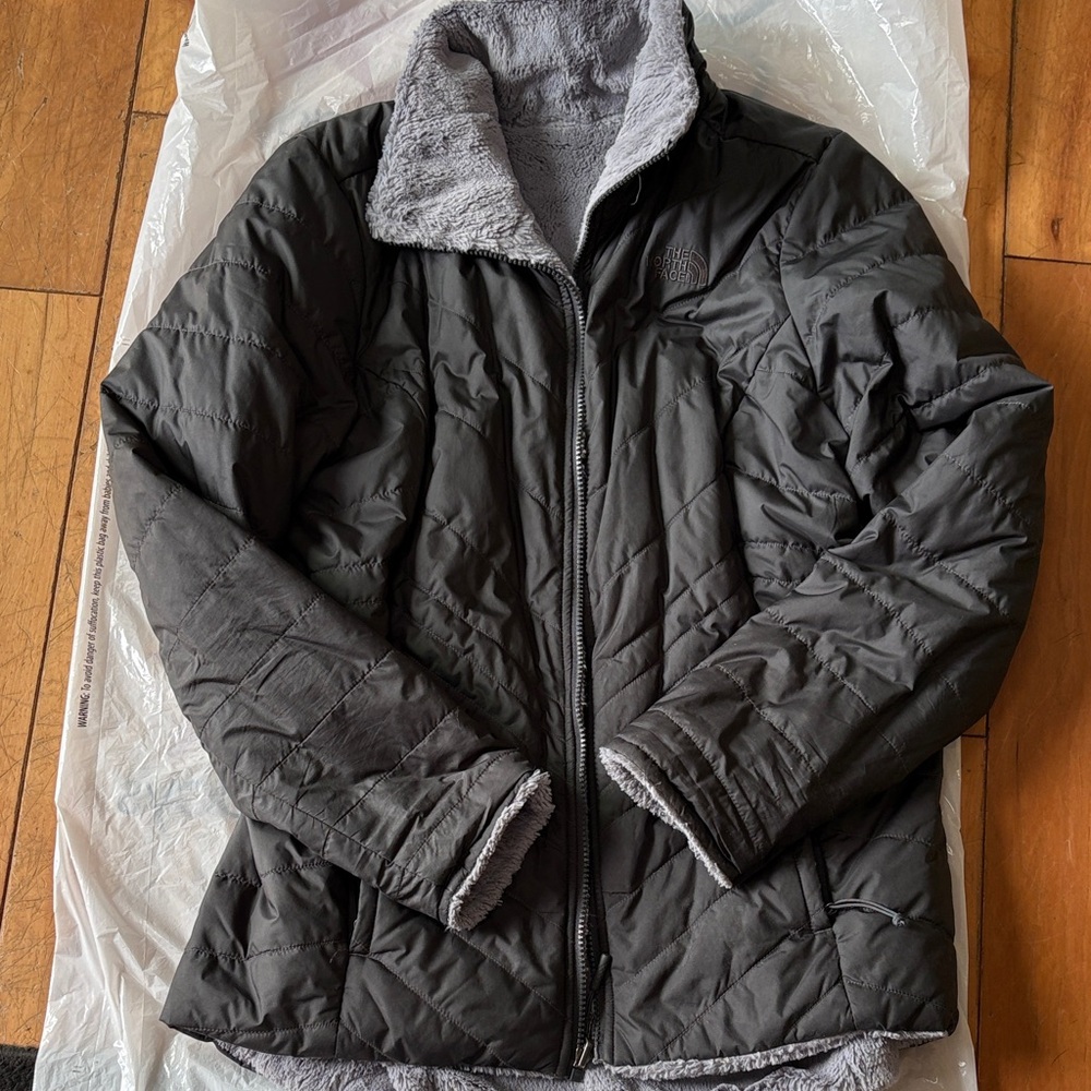 The North Face Charcoal Quilted Jacket
